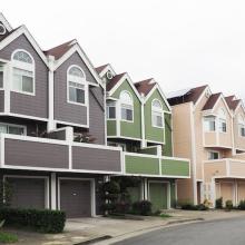 A row of houses