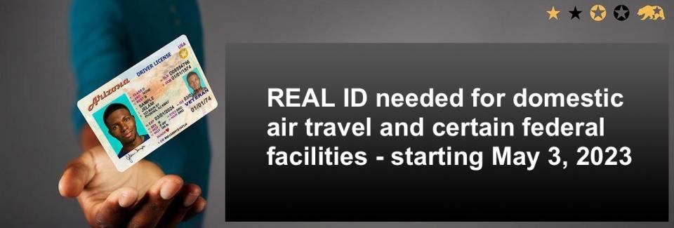 REAL ID needed for domestic air travel starting May 3,2023